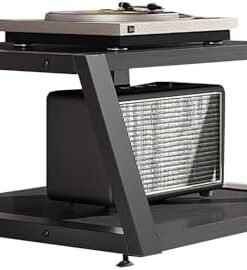 Genérico Estante esquinero para Reproductor de Discos, Mueble estéreo, Torre de Audio, Soporte de Entretenimiento con estantes, Mueble esquinero para TV, Mueble de Almacenamiento Multimedia, estanter