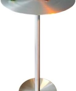 Genérico Mesa de Bar Redonda para cócteles, Mesa de Bar Redonda para Pub, mesas Altas de Bar de Acero Inoxidable, Mesa de cóctel Circular de 23.6" con Superficie Redonda para Fiestas, Mesa de Comedor