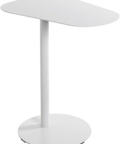 HAKU Mesita Auxiliar Blanca, mesita de Centro pequeña de Metal - Dimensiones: An 53 x Al 60 x Pr 38 cm Estilo: Moderno