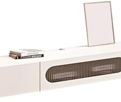 Genérico Mesa Auxiliar para sofá de Entrada con Base de Metal, Consola, mesas de Pasillo, Estante Delgado detrás de la Mesa del sofá, Entrada, Mueble de TV Flotante Moderno montado en la Pared con ca