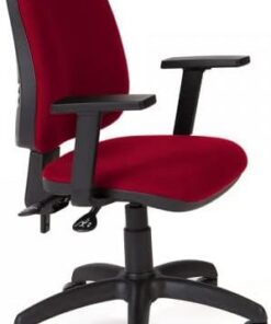 Rocada | Silla Escritorio Ergonómica | Color Rojo | Reposabrazos Incluidos | Silla Oficina Respaldo Regulable
