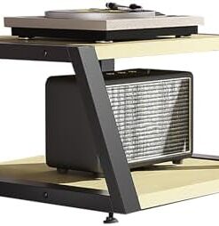 Genérico Estante esquinero para Reproductor de Discos, Mueble estéreo, Torre de Audio, Soporte de Entretenimiento con estantes, Mueble esquinero para TV, Mueble de Almacenamiento Multimedia, estanter