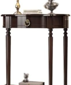 Genérico Mesa Consola con Almacenamiento, Escritorio para recibidor, Mesa Auxiliar Estrecha para recibidor, Mesa Consola de Madera Maciza para Sala de Estar y Dormitorio con cajones de Almacenamiento