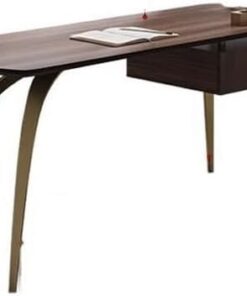 Escritorio para ordenador Escritorio minimalista moderno de lujo de madera maciza, escritorio pequeño for oficina en casa, diseño creativo, mesa de estudio for PC Escritorio gaming(120x60x75cm)