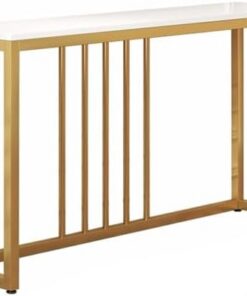 Genérico Mesas Consola, Escritorio de Pasillo con Almacenamiento, Mesa Auxiliar Estrecha para Pasillo, Mesa de Entrada, Mesa Auxiliar Estrecha para sofá, Sala de Estar, Pasillo, vestíbulo - Fácil ins