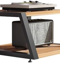 Genérico Estante esquinero para Reproductor de Discos, Mueble estéreo, Torre de Audio, Soporte de Entretenimiento con estantes, Mueble esquinero para TV, Mueble de Almacenamiento Multimedia, estanter