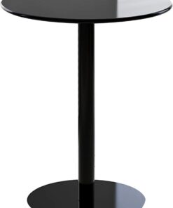 Genérico Mesa de bistró, Mesa de Bar, Mesa Redonda para Pub, mesas Altas de cóctel y bistró con Tapa y Base Negras para el hogar, Cocina, Dormitorio, cafetería, Espacios pequeños, mesas auxiliares pa