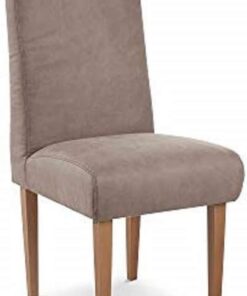 CAVADORE Silla de Comedor Kira/Silla tapizada para Cocina, Comedor o Cocina en imitación de Cuero/Compatible con Muebles de Cocina Kira / 48 x 103 x 62 / Microfibra Beige