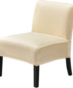 Funda for sillón sin reposabrazos Funda for Silla Sillón Decorativo sillas Sillón Decorativo Estampada elástica 1 Plaza(Beige Chiaro)