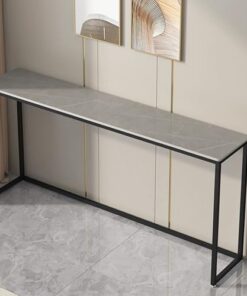 Genérico Mesas Consola, Escritorio de Pasillo con Almacenamiento, Mesa Auxiliar Estrecha para Pasillo, Mesa Consola, Mesa de sofá Estrecha, Mesa de Entrada, Mesa con Marco de Metal detrás del sofá, m