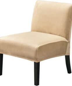 Funda for sillón sin reposabrazos Funda for Silla Sillón Decorativo sillas Sillón Decorativo Estampada elástica 1 Plaza(Beige A)