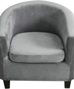 KRFOONN 2 fundas elásticas estampadas para sillón de club, fundas para sillón, fundas de sofá, fundas extraíbles para sillas de barril, fundas protectoras de muebles para sala de estar, A20