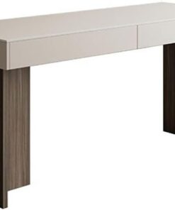 Mesa Ordenador Escritorio Minimalista de Lujo Moderno, tocador, Dormitorio, hogar, Madera Maciza, Estudio, casa pequeña, losa de Roca, Mesa de PC Escritorio Gaming(80 * 50 * 75CM)