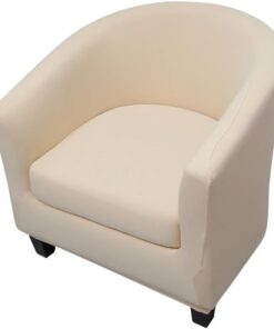 Highdi Funda de Sillón Chesterfield 2 Piezas, Cubre Sofá de 1 Plaza Elásticas Lavable Antideslizantes, Fundas Protector de Butaca para Contador, Dormitorio (Color sólido - Beige)