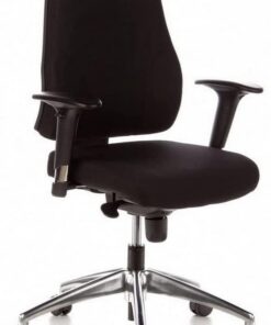 hjh OFFICE Silla de Oficina Silla giratoria Pro-Tec 200 Tela ergonómica Respaldo Ajustable en Altura Negro