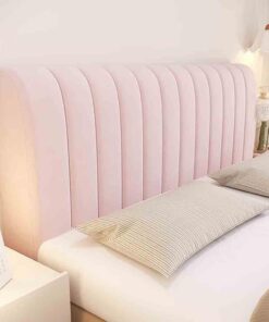 Funda para Cabecero de Cama, Acolchado Cabecera, Diseño Todo Incluido Prueba de Polvo Cabecero, Protector de Cabecero Cama para Decoración Dormitorio