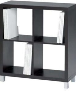 Kit Closet 2020465022 - estantería kubox 4 huecos, negro, 83 x 76 x 29