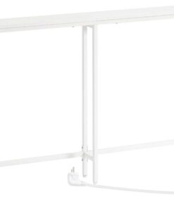 HOOBRO Mesa de Consola Estrecha con Toma de Corriente y Puerto USB, Mesa de Entrada con Estación de Carga, Mesa de Sofá, Mesa Auxiliar, para Entrada, Pasillo, Sala de Estar, Blanco EWW165CXG01