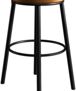 Taburete de cocina Silla de bar sin respaldo patas altas con naranjas(XS)