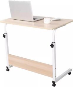Mesa rodante para Oficina Escritorio for Ordenador, mesita de Noche, Escritorio Minimalista for el hogar, Dormitorio, Cama Sencilla, Mesa pequeña, móvil y Ajustable