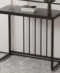 Genérico Mesas Consola con Almacenamiento, Escritorio para Pasillo, Mesa Auxiliar Estrecha, Mesa Consola, Mesa de Entrada para Pasillo, vestíbulo, Sala de Estar y Comedor, Estructura metálica.