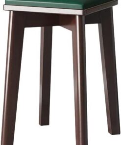YangRy Las sillas Altas para mesas de Comedor domésticas y sillas cuadradas Simples de Madera Maciza se Pueden apilar en la Sala de Estar,C