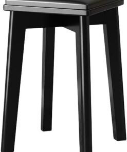 YangRy Las sillas Altas para mesas de Comedor domésticas y sillas cuadradas Simples de Madera Maciza se Pueden apilar en la Sala de Estar,C