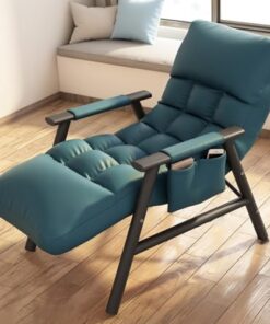 Genérico Mecedora con otomana tapizada, sillón reclinable cómodo para balcón, Sala de Estar Moderna, sillón de Lectura con diseño sin Brazos