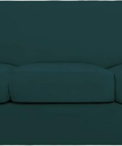 Easy-Going Funda elástica y Suave de 4 Piezas para sofá, Lavable, 3 Fundas para Cojines Separados, Protector elástico de Muebles para Mascotas y niños (sofá, Verde Azulado Oscuro)