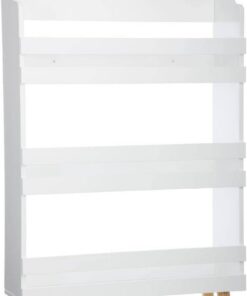 Atmosphera Createur d'Interieur Biblioteca 3 Estantes de Madera, Motivo Nube, Color Blanco