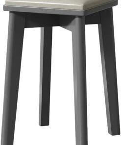YangRy Las sillas Altas para mesas de Comedor domésticas y sillas cuadradas Simples de Madera Maciza se Pueden apilar en la Sala de Estar,C