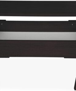 Somnia Descanso - Mesa de Centro Elevable, Mesita de Salón o Comedor, Acabado en Color Wengué, Medidas: 90 cm (Ancho) x 50 cm (Fondo) x 46-57 cm (Alto)