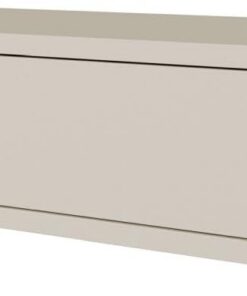 Selsey Wuwu Tocador Gris Beige 110 x 35 x 17 cm, diseño Minimalista con cajones Push-to-Abierto, Montaje Colgante, Robusto aglomerado Laminado, dormitorios y vestidores