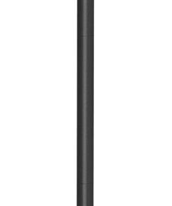 TUTOTAK Mesa Auxiliar Redonda Alta, Mesa De Beber Pequeña, Mesa De Pedestal Para Sala De Estar, Color Negro TB01BK065EU