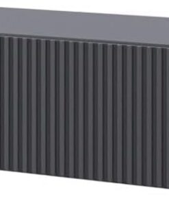 Selsey Mesa Consola con cajón Colgante, Mesa Auxiliar de 90 cm, Mesa de Entrada, Consola, tocador Veldio Negro