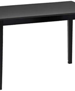 Julian Bowen Mesa de comedor Hudson, negro | Mesa de cocina moderna para comedor, 114 cm de ancho, capacidad para 4 personas