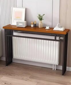 Genérico Mesas Consola, Escritorio de Pasillo con Almacenamiento, Mesa Auxiliar Estrecha para Pasillo, Estante sobre radiador, Mesa Consola, Mesa Auxiliar Moderna Extra Estrecha para sofá detrás del