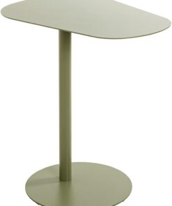 HAKU Mesa Auxiliar Verde Junco de Metal, mesita de Centro pequeña - Dimensiones: An 53 x Al 60 x Pr 38 cm Estilo: Moderno