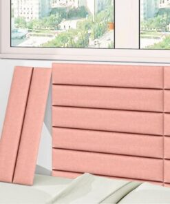 Acolchado de Pared anticolisión para niños, Paneles tapizados 3D, cabecero Autoadhesivo, Pegatinas de Tatami para Dormitorio Infantil (Azul Oscuro, 8 Unidades)