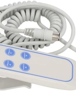 Tbest Controlador de Cama Elevadora Eléctrica de PVC IP66, Control Manual de Silla Elevadora de 8 Pines Resistente Al Desgaste para Hospital, Ideal para Sillones Reclinables y
