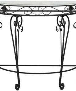 Genérico Mesas Consola, Escritorio de Pasillo con Almacenamiento, Mesa Auxiliar Estrecha para Pasillo, Mesa de Entrada, Mesa Consola semicircular, Mesa de sofá, Mesa detrás del sofá, Mesa Auxiliar co
