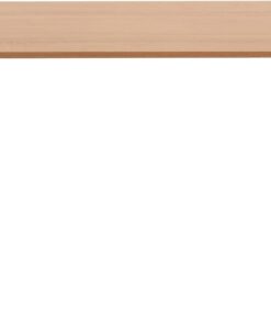 Amazon Basics Escritorio eléctrico de altura ajustable, 120 x 60 cm, ergonómico, de fácil manejo, parte superior de haya y marco blanco