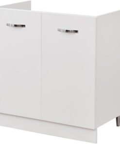 Shally Dogan Mueble de Cocina con 2 Puertas modulares, 80 x 50 x 85 cm, Color Blanco