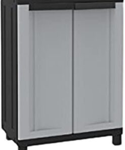Terry, Twist Black 680, Armario 2 Puertas, 1 Estante Interno. 68x39x91,5 cm