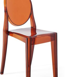 Kartell Victoria Ghost, Juego de 2 sillas, Ámbar