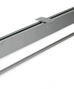Emuca - Perchero colgador extraíble para armario o vestidor, percha extensible de largo 800 mm, acero, gris metalizado
