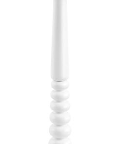 VASAGLE Mariel Colección – Mesa Auxiliar Redonda, Mesa para Bebidas, para Espacios Pequeños, Patas de Madera, Estilo Rústico, para Salón y Dormitorio, Blanco Nube LET293WB02