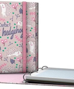 Grafoplas - Carpeta 4 Anillas con Solapa, A4, Solapa y Cierre de Gomas, Incluye Recambio y Separadores, Carpeplús Elena Corredoira Hegdehog