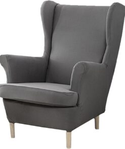XINGYUEXUAN 2 Fundas elásticas para Silla con Brazos de Color sólido, con Base elástica, para salón, Dormitorio, Color Gris