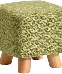Bancos de Almacenamiento Reposapiés Banco de Zapatos de Madera Maciza Sofá Cuadrado Taburete Taburete de Descanso Taburete de Tela Taburete de Mesa de Centro para el hogar Banco de